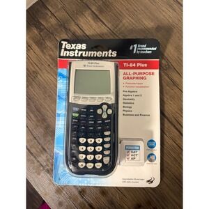 Texas Instruments TI-84 Plus Graphing Calculator New Sealed Black Silver